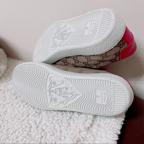 GUCCI BROOKLYN ORIGINAL BEIGE CANVAS LACE UP SHOES - Picture 9 of 9